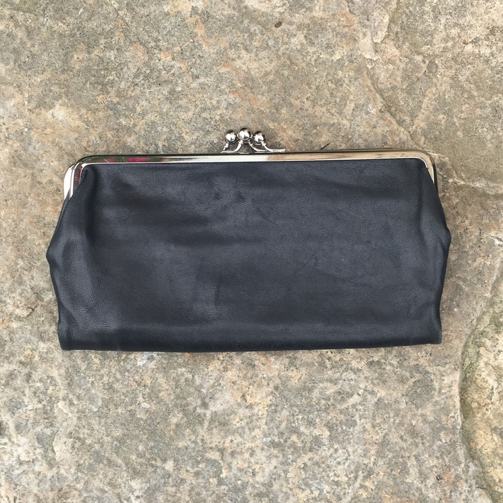 Genuine Leather Clutch wallet Black